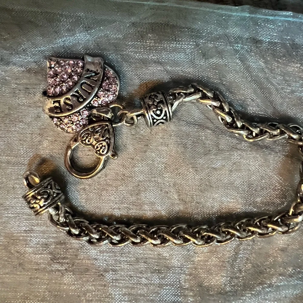 Silver Nurse Bracelet